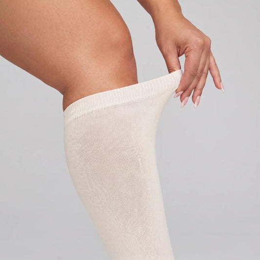 Chaussettes de Compression Douces Blanches
