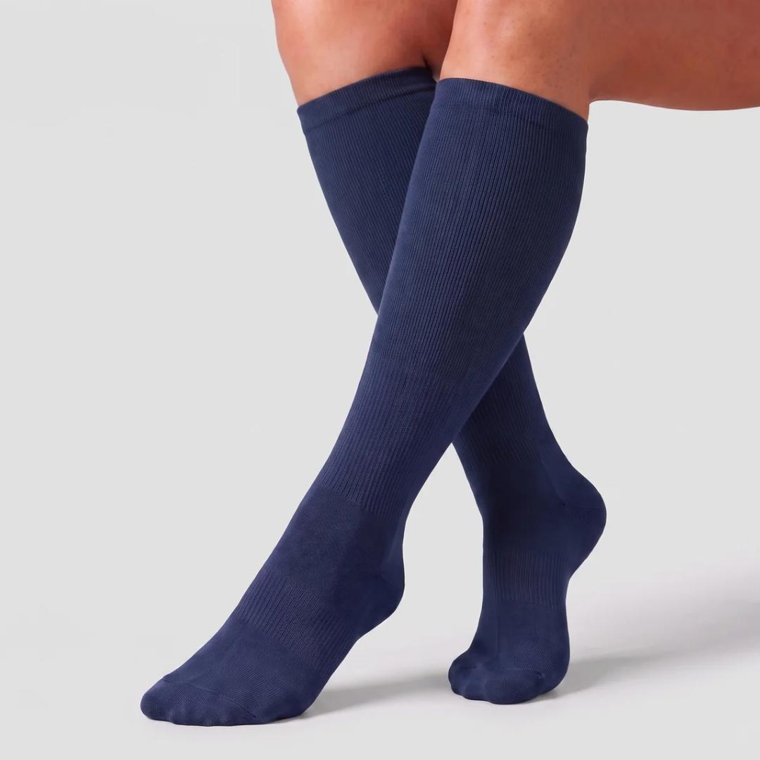 Chaussettes de Compression Douces Bleues