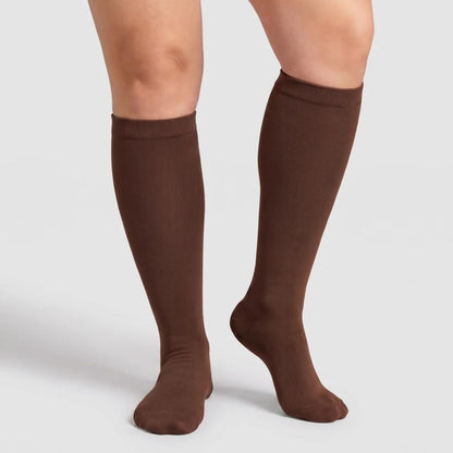 Chaussettes de Compression Douces Marron